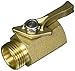 Industrial Grade Garden Hose Shut Off Valve, Heavy Duty Solid Brass, Large Ergonomic Handle, High Volume, Designed for The Professional, Built to Last, Fits All Standard 3/4