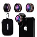 NELOMO Universal Professional HD Camera Lens Kit for Compatible with IPhone XR XS X/8/7Plus/7/6sPlus/6s, Samsung S9 Plus and Other Cellphones ( Fisheye Lens, Super Wide Angle Lens, Super Macro Lens)