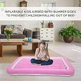 Elex Trendi Kid Airbed with Bumper Pink Blue Junior Camping Bed Electric Pump view 2