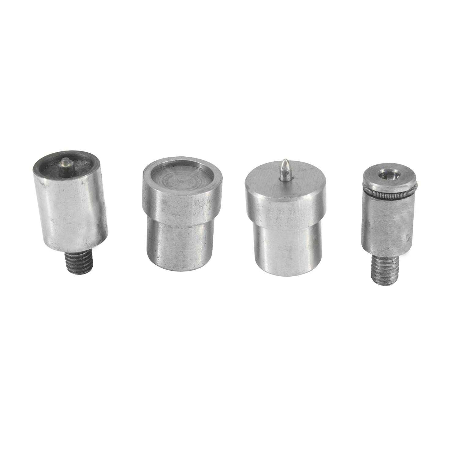 Trimming Shop Spring Press Stud Setting Dies Set Tool Kit for Universal Green Hand Press Machine DIY Jacket, Jean, Leathercrafts, Clothing Repair (15mm)