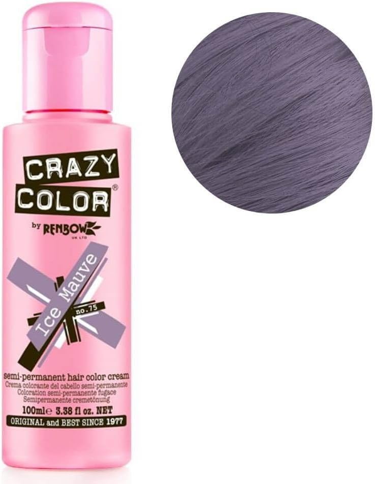 Crazy Color Ice Mauve Hair Tint 100 ml Semi-Permanent Colour