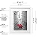 Americanflat 11x14 Picture Frame with Shatter-Resistant Glass - Use as 8x10 Frame with Mat or Display 11x14 Photo Without Mat - Signature Collection - Picture Frames for Wall Display - White