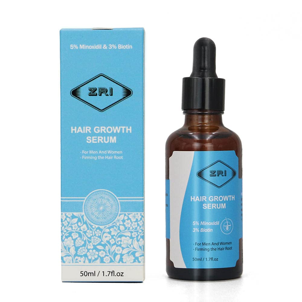 ZRI Hair Growth Serum - Natural, Cruelty-Free, Vegan, Unscented, Unisex-Adults
