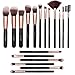 Ammiy Lospu HY 18-Piece Rose Golden Makeup Brushes Wood Handle Kabuki Makeup Brush Set
