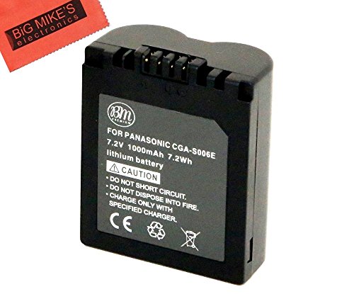 BM Premium CGA-S006 Battery for Panasonic Lumix DMC-FZ7, DMC-FZ8, DMC-FZ18, DMC-FZ28, DMC-FZ30, DMC-FZ35, DMC-FZ38, DMC-FZ50 Digital Camera