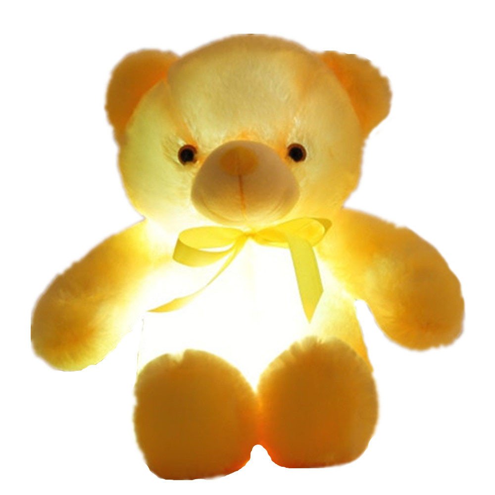 glowing teddy bear