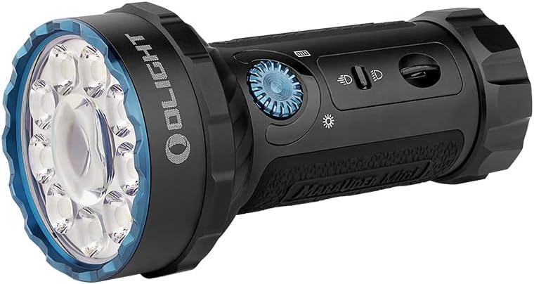 OLIGHT Marauder Mini Rechargeable 7000 Lumen 600m Flood Spot Torch IPX8 Black
