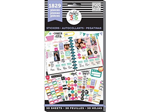 Create 365 The Happy Planner Value Pack 1829 Stickers, Planner Basics