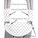 Organic Drool Bib for Lillebaby 360-3-Piece Set, 100% Bamboo Cotton Teething Pad & Strap Wraps for Boys & Girls | Unisex Grey Stars on White by Baby Preferred