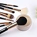 Makeup Brushes Zoreya Travel Makeup Brush Set With Case Black Cosmetic Foundation Powder Eyes Fan Brushes Rose Gold Wood Handle Synthetic Hair Hypoallegenic Makeup Brushes For Beginners