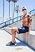 YoungLA Men's Yoga Running Shorts w/Zipper Pockets Navy Large