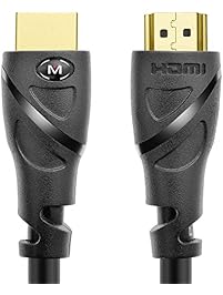 Mediabridge HDMI Cable (25 Feet) - Supports 4K@60Hz - High Speed, Hand-Tested, HDMI 2.0 Ready - UHD, 18Gbps, Audio Return Channel, Ethernet (Part# 91-02X-25B)