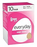 L'eggs Everyday Knee Highs ST 10 Pair(Nude) one size