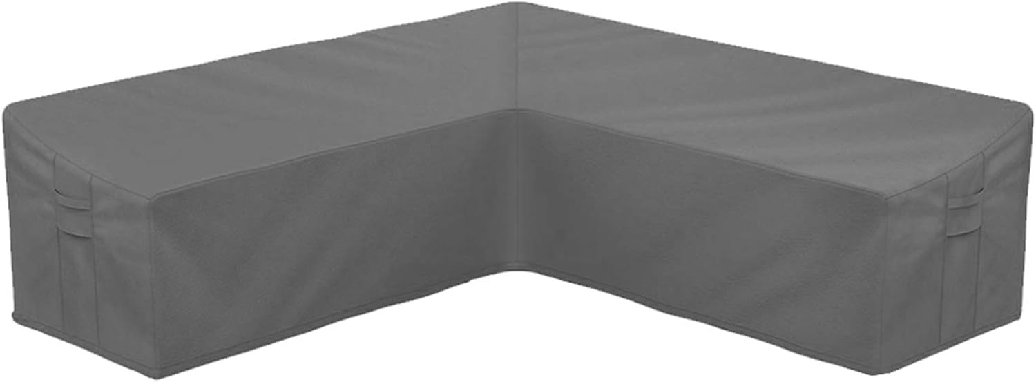 STARTWO Outdoor V Shaped Sectional Sofa Cover, Heavy Duty Waterproof Patio Sectional Furniture Set Covers Premium Durable Fabric Garden Couch Protector Designed with Windproof Straps Air Vent(Gray) : Garden & Outdoor