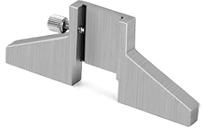 QWORK Caliper Depth Base Carbon Steel T-Bar Attachment for Dial/Digital/Vernier Calipers 4", 6", 8", 12"