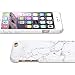 GMYLE iPhone 6s Marble Case, iPhone 6s Case, Snap Cover Glossy for iPhone 6s – White Marble II Pattern Slim Hard Back Case