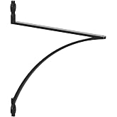 Shelf-Made Lewiston Decorative Shelf Bracket, Black, 12-inches