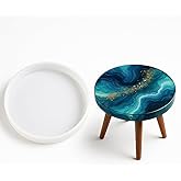14 Inch Round Silicone Resin Mold for Table Tops – Large Reusable Mold for Epoxy Resin Casting, Wood DIY Art, Tabletops & Sto
