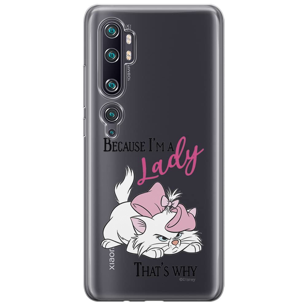 ERT GROUP mobile phone case for Xiaomi MI NOTE 10 / MI NOTE 10 PRO original and officially Licensed Disney pattern Marie 004 optimally adapted to the shape of the mobile phone, partially transparent