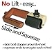 No Lift - Bed and Furniture Stopper - Requires No Lifting of Your Bed - It Works - Caster Cups Keeps Bed and Furniture from Sliding Bed Caster Stopper. Solid Rubber (8, Brown)