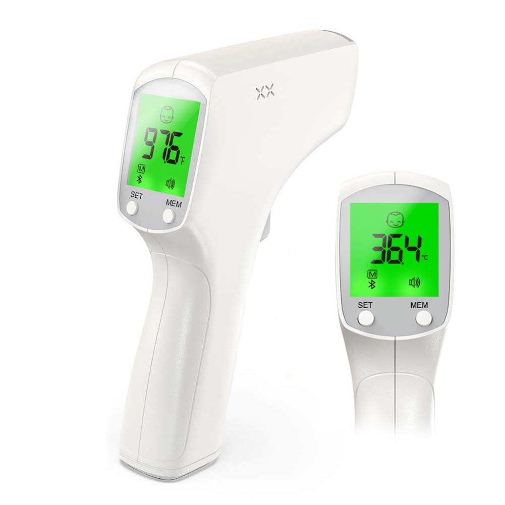 No-Touch Infrared Forehead Temperature for Adults, Medical Digital Infrared Temperature for Body Kids, 1s Fast Reading Highly Accurate Measuring & Memory Function-White: Industrial & Scientific