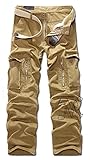 MR. R Men's Durable Multi-pocket Solid / Camo Cargo Pants