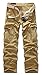 Men's Durable Multi-Pocket Relaxed Fit Cargo Pants Khaki 36