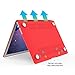 IBENZER MacBook Air 13 Inch Case, Soft Touch Hard Case Shell Cover with Keyboard Cover Screen Protector for Apple MacBook Air 13 A1369 1466 NO Touch ID, Red, MMA13RD+2