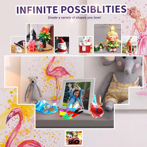 Titoclar Make Your Own Clay Handprint Bowls - Arts & Crafts for Kids Ages 4-8 6-8 8-12, Idea Gifts for Girl Boy Kids, Toys for Kids,Crafts for Girls Christmas Crafts Toys Birthday Gifts