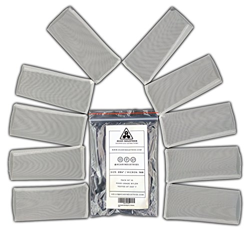 Agar Industries - Rosin Press Filter Bag 2x4 in. 160 micron (10 pack) - Screens For Solventless Oil Extractions