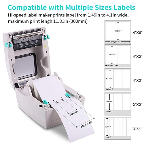 Label Printer for Shipping Packages, USPS Shipping Label Printer, Compatible with USPS Shopify