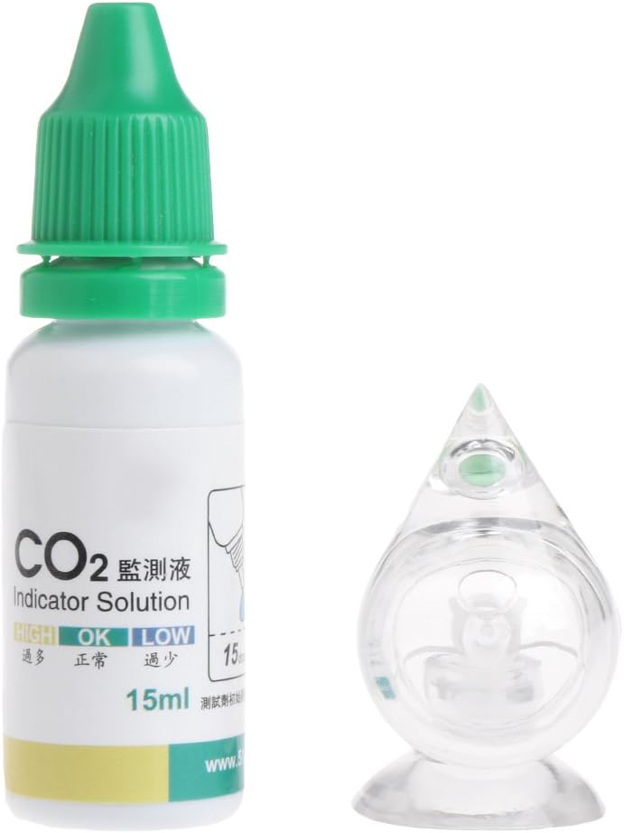Xuniu Aquarium Carbon Dioxide CO2 Indicator Water Drop Shaped Checker Monitor Tester