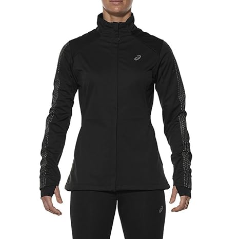 Asics Lite-Show Winter Laufjacke Damen schwarz