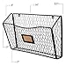 Wall35 Felic Hanging File Organizer, Folder and Mail Holder for Wall, Metal Chicken Wire Baskets with Tag Slot, Black Set of 3