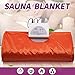 TTLIFE Body Shaper Weight Loss 2 Zone Controller Sauna Slimming Blanket Professional Detox Therapy Anti Ageing Beauty Machine 110V (Orange)