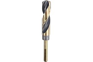 HARFINGTON Twist Drill Bit 3/4" Dia High-Speed Steel 4341 Metric Drill Bits 5.9" Overall Length with Black & Gold Oxide Coati
