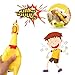 LEGEND SANDY 10 PCS Screaming Chicken, Rubber Chicken Noisemakers for Kids and Pets, Shrilling Shrieking Squawking Chicken Novelty for Gag Gift Party Favors, Rubber Chicken Squeaky Toy for Small Dogs