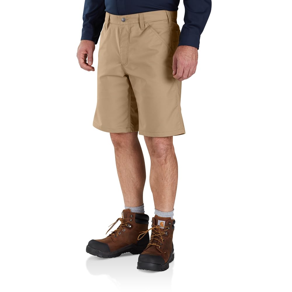 Carhartt Men's Rugged Professional™ Series Rugged Flex® Relaxed Fit Canvas Work Short, Dark Khaki, W28