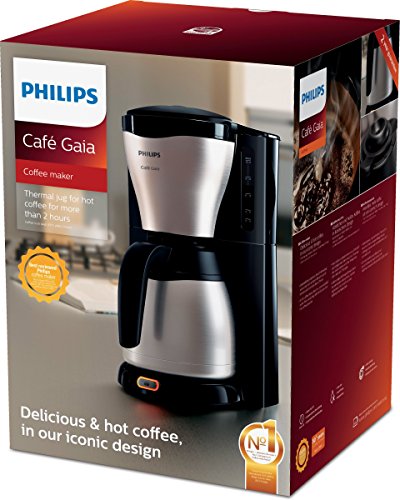Philips Filterkaffeemaschine – 1.2-Liter-Thermoskanne, bis zu 15 Tassen, Edelstahl, (HD7546/20), 1000watts, 25.5 x 22.1… – Bild 7