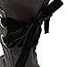 Blivener Women's Winter Back Lace Up Boot Mid Calf Snow Boots Black US 9