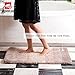 GRAND ERA Luxury Extra Thick Microfiber Bath Mat Non-Slip Bathroom Rug for Bedroom and Bathroom, Water Absorbent, 24 x 36 Inches, Tan
