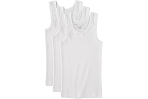 Cyndeelee Girls Cotton Undershirt Tank Top, Multi Pack (Size 2T-14)