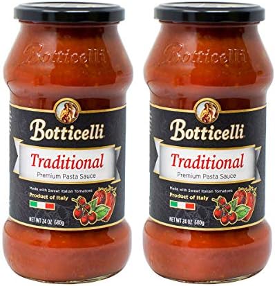 Botticelli Traditional Pasta Sauce - Premium Italian Spaghetti Sauce ...