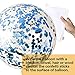 BCARICH 36 inch Blue Confetti Balloons, Jumbo Round Balloons for Party Decorations or Festival - 5pcs
