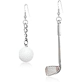 Solighter Funny Sport Ball Dangle Earrings Cute Golf Ball Earrings for Women