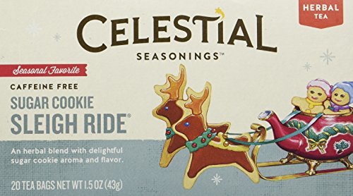 Celestial Seasonings - Sugar Cookie Sleigh Ride Holiday Herb Tea - 20 Tea Bags