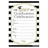 2017 Graduation Party Fill In Invitations (20 Count)