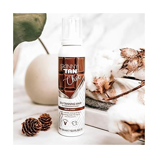 Skinny-Tan-Choc-Whip-Self-Tanning-Mousse-150ml-Chocolate-Milk-Aroma-No-Streaks-Formula-Cruelty-Free-Vegan-Paraben-Free Skinny Tan Choc Whip Self-Tanning Mousse 150ml | Milk Chocolate Aromas | Streak Free Fake Tan Mousse | Cruelty-Free…