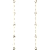 Dainty Pearl Drop Earrings | 18K Gold | 5 Pearl Droplet Earrings | Handmade Women's Drop & Linear Pearl Earrings