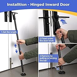 CALCHELE Door Security Bar & Sliding Patio Door